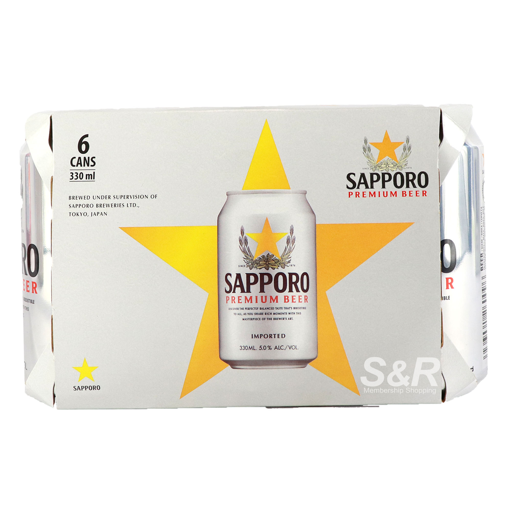 Sapporo Premium Beer 6 cans